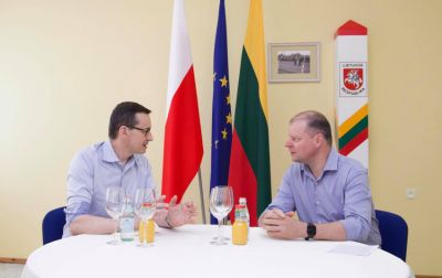 Премьеры Литвы и Польши открыли движение через границу